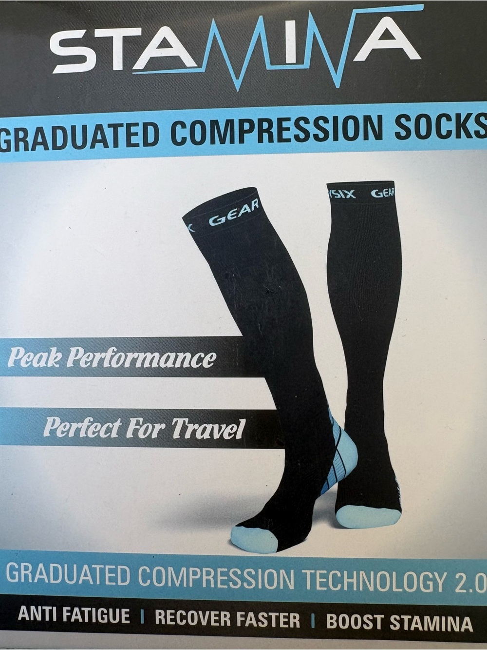 Physix Gear | Compression Stocks | Black and Pink | size L/XL | New in Box